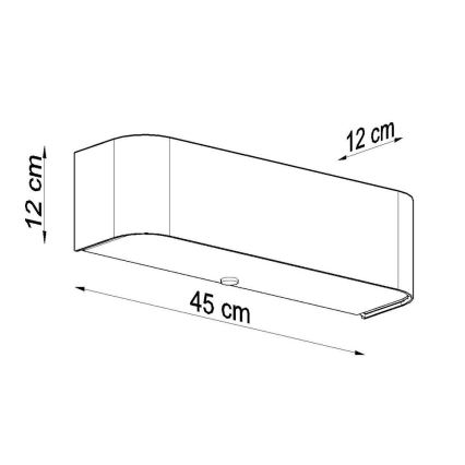 Zidna svjetiljka LOKKO 2xE14/60W/230V bijela