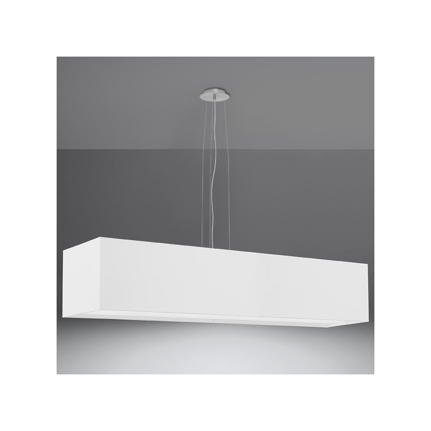 Luster na sajli SANTA 5xE27/60W/230V 120 cm bijela