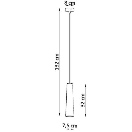 Luster na sajli ELECTRA 1xGU10/40W/230V