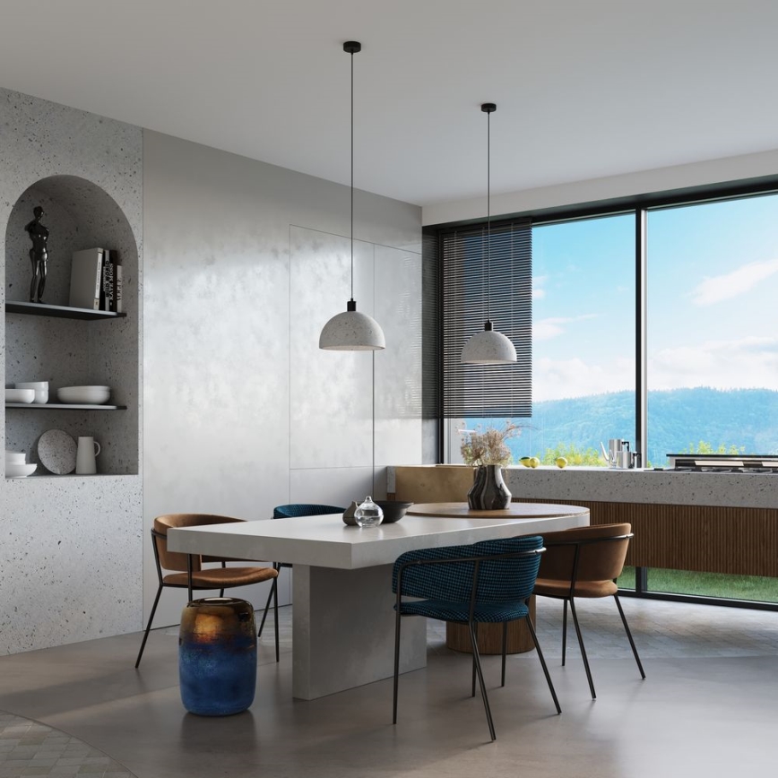 Luster na užetu PABLITO 1xE27/60W/230V beton