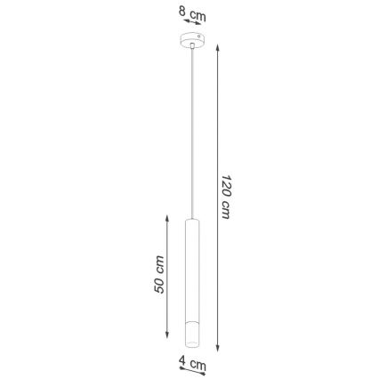 Luster na sajli VIZIER 1xG9/12W/230V bijela