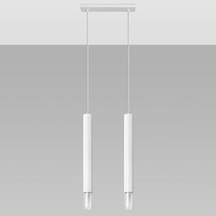 Luster na sajli VIZIER 2xG9/40W/230V bijela