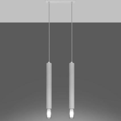 Luster na sajli VIZIER 2xG9/40W/230V bijela