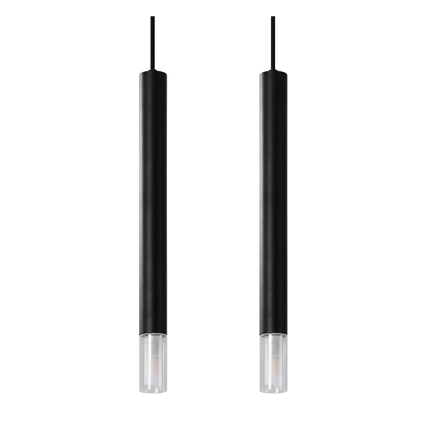 Luster na sajli VIZIER 2xG9/40W/230V crna