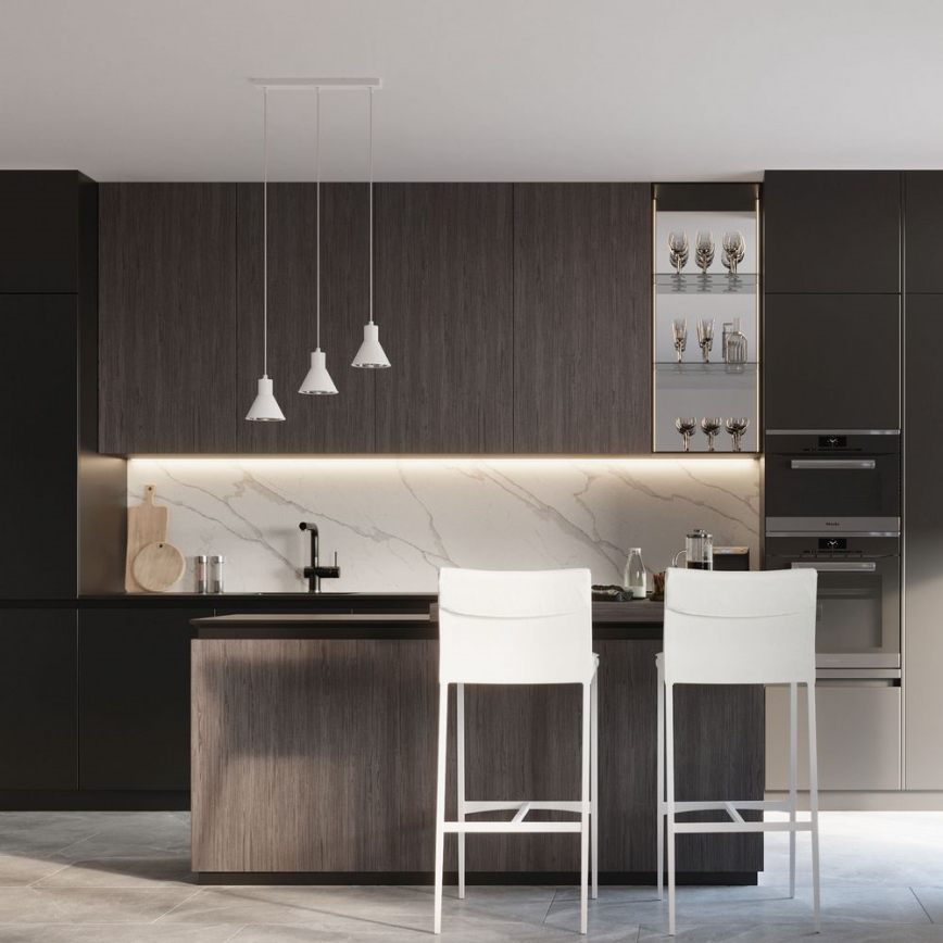 Luster na sajli TAZILA 3xES111/60W/230V bijela