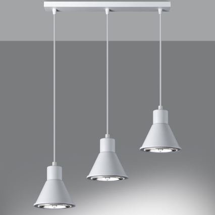 Luster na sajli TAZILA 3xES111/60W/230V bijela