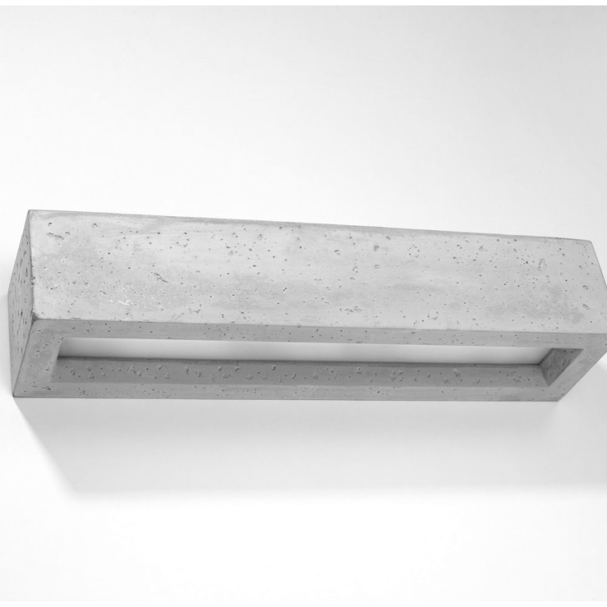 Zidna svjetiljka VEGA 2xE27/60W/230V 50 cm beton