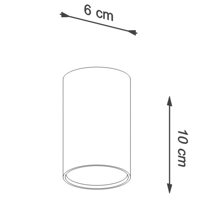 Reflektorska svjetiljka LAGOS 1xGU10/10W/230V 10 cm bijela