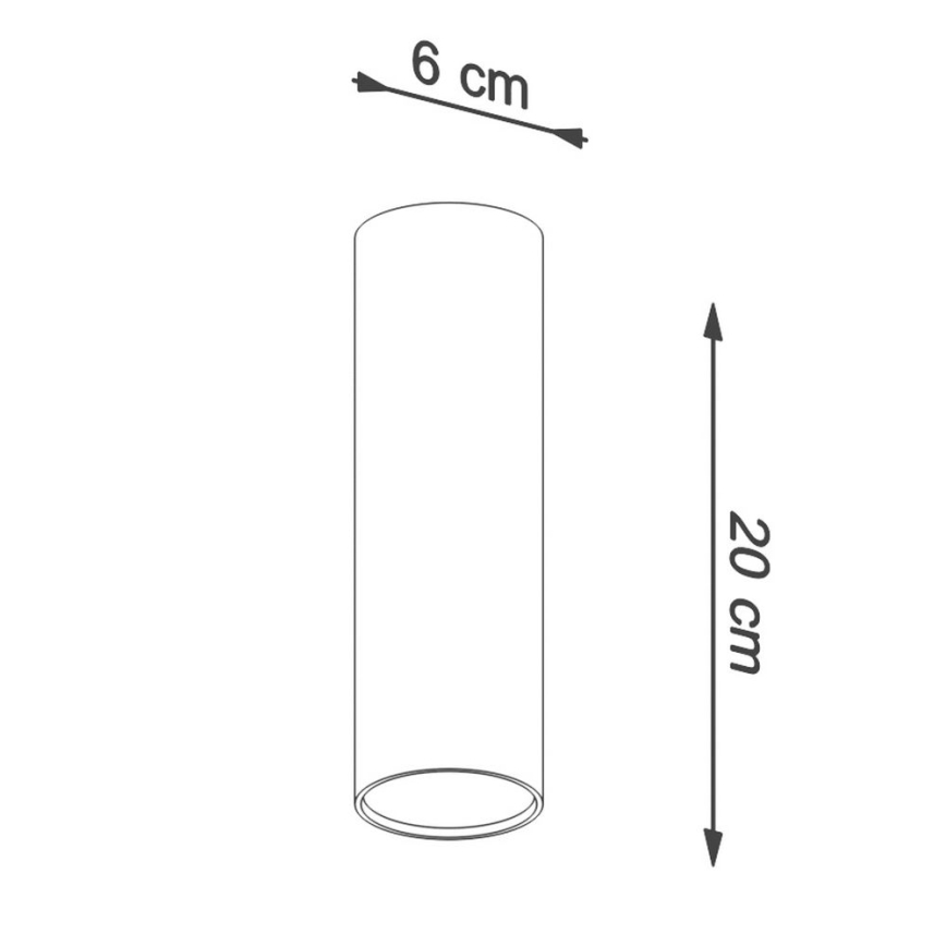 Reflektorska svjetiljka LAGOS 1xGU10/10W/230V 20 cm bijela