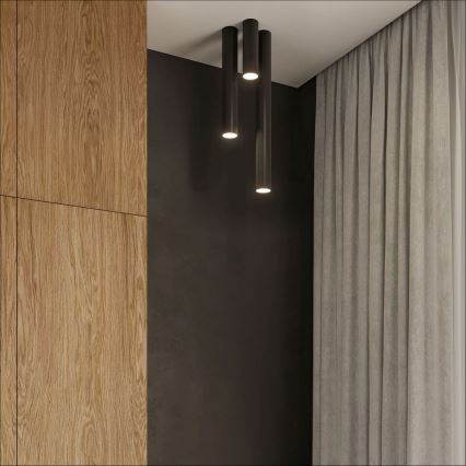 Reflektorska svjetiljka LAGOS 1xGU10/10W/230V 20 cm crna