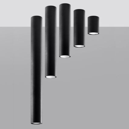 Reflektorska svjetiljka LAGOS 1xGU10/10W/230V 20 cm crna