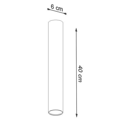 Reflektorska svjetiljka LAGOS 1xGU10/10W/230V 40 cm crna