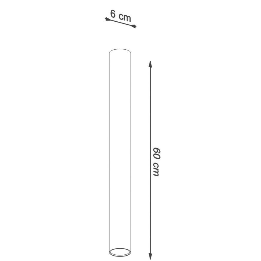 Reflektorska svjetiljka LAGOS 1xGU10/10W/230V 60 cm crna
