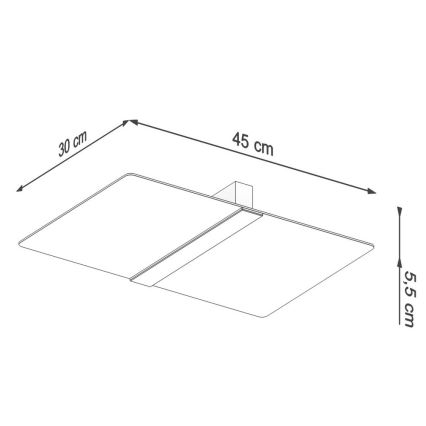 Stropna svjetiljka AZALIA 2xG9/40W/230V