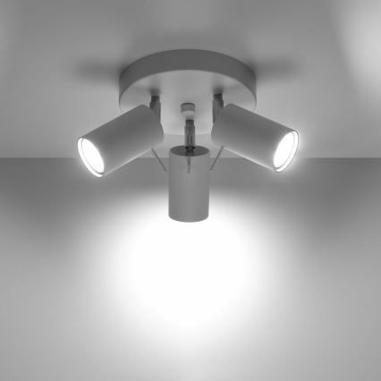 Reflektorska svjetiljka RING 3xGU10/10W/230V bijela