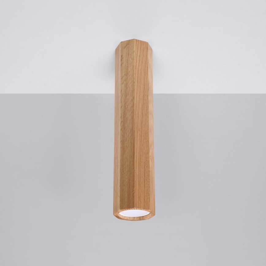 Reflektorska svjetiljka ZEKE 1xGU10/40W/230V 30 cm hrast
