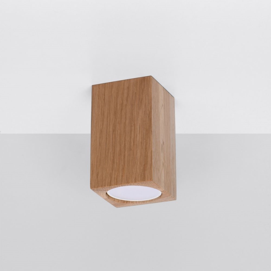 Reflektorska svjetiljka KEKE 1xGU10/40W/230V 10 cm hrast