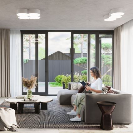 Stropna svjetiljka CIRCLE 2xE27/60W/230V bijela