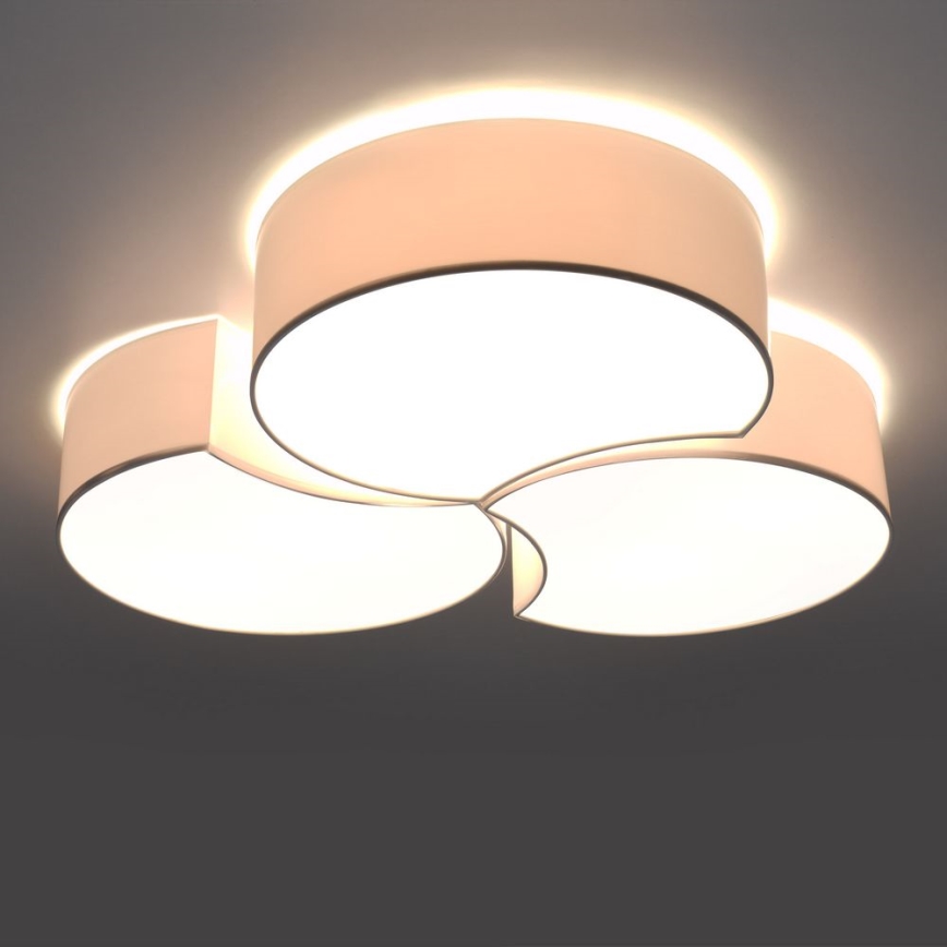 Stropna svjetiljka CIRCLE 6xE27/60W/230V bijela