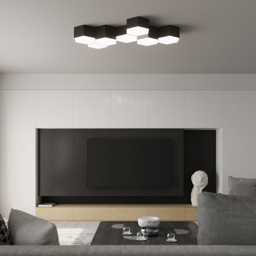 Stropna svjetiljka SUNDE 2xE27/60W/230V 15,5 cm crna