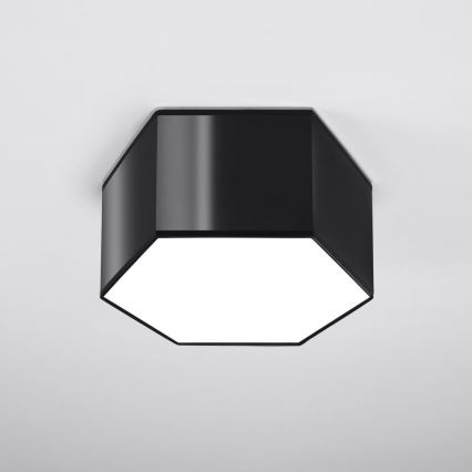 Stropna svjetiljka SUNDE 2xE27/60W/230V 15,5 cm crna