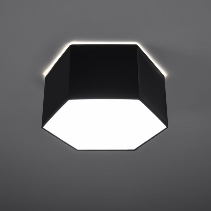 Stropna svjetiljka SUNDE 2xE27/60W/230V 15,5 cm crna