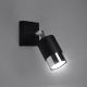 Zidna reflektorska svjetiljka NERO 1xGU10/40W/230V crna/sjajni krom