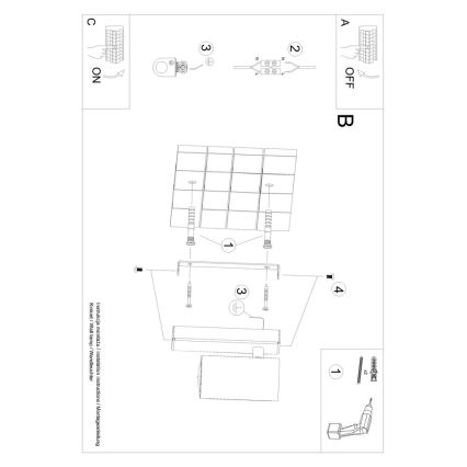 Zidna svjetiljka UTTI 1xGU10/40W/230V bijela