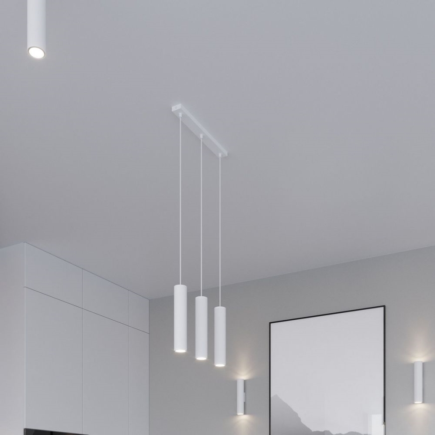 Luster na sajli LAGOS 3xGU10/10W/230V bijela