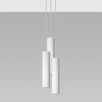 Luster na sajli LAGOS 3xGU10/10W/230V bijela