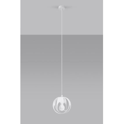 Luster na sajli TULOS 1xE27/60W/230V bijela