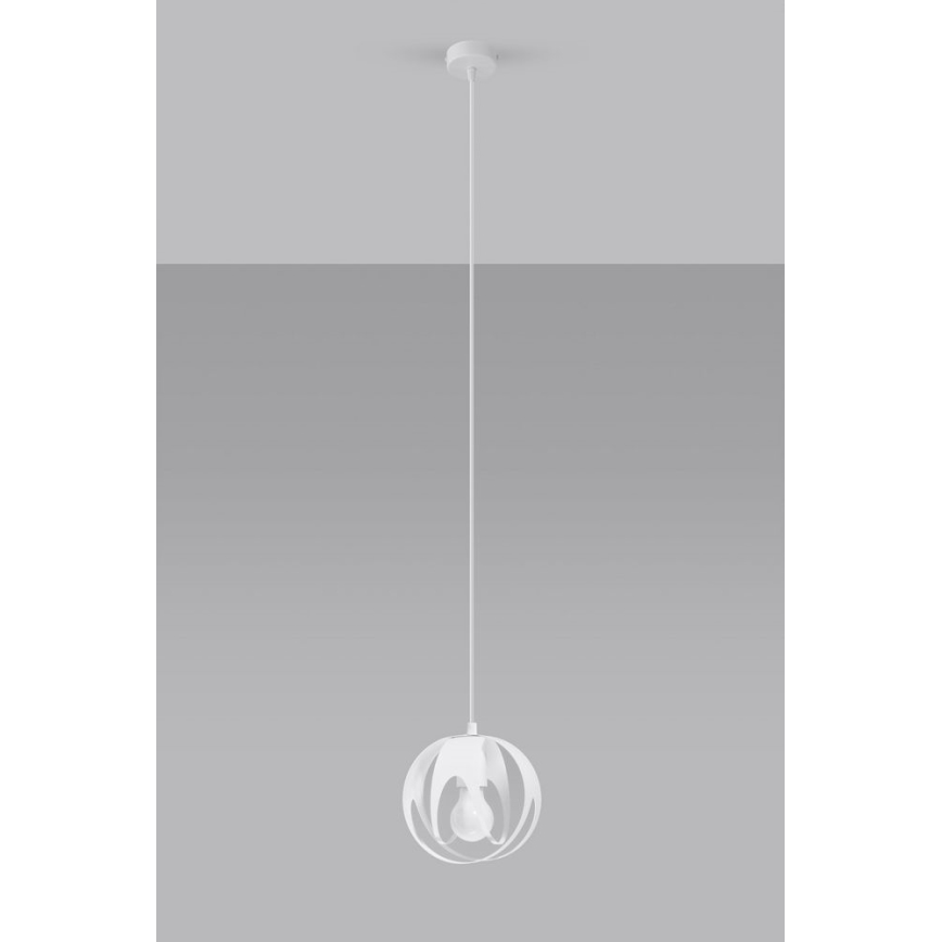 Luster na sajli TULOS 1xE27/60W/230V bijela