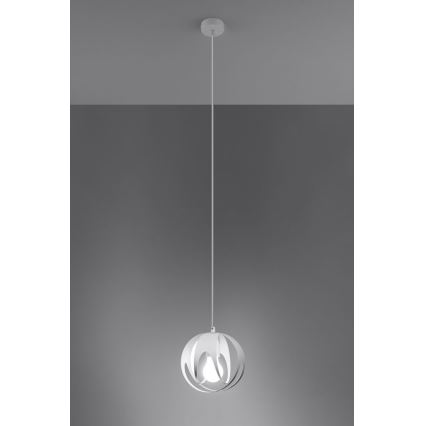 Luster na sajli TULOS 1xE27/60W/230V bijela
