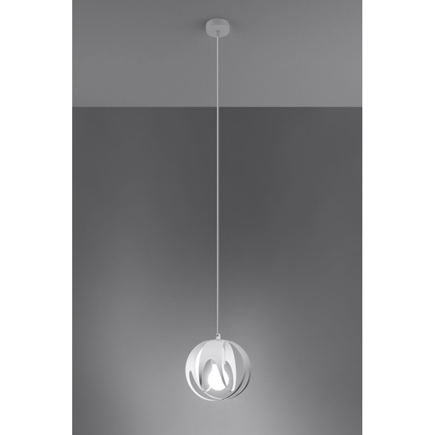 Luster na sajli TULOS 1xE27/60W/230V bijela