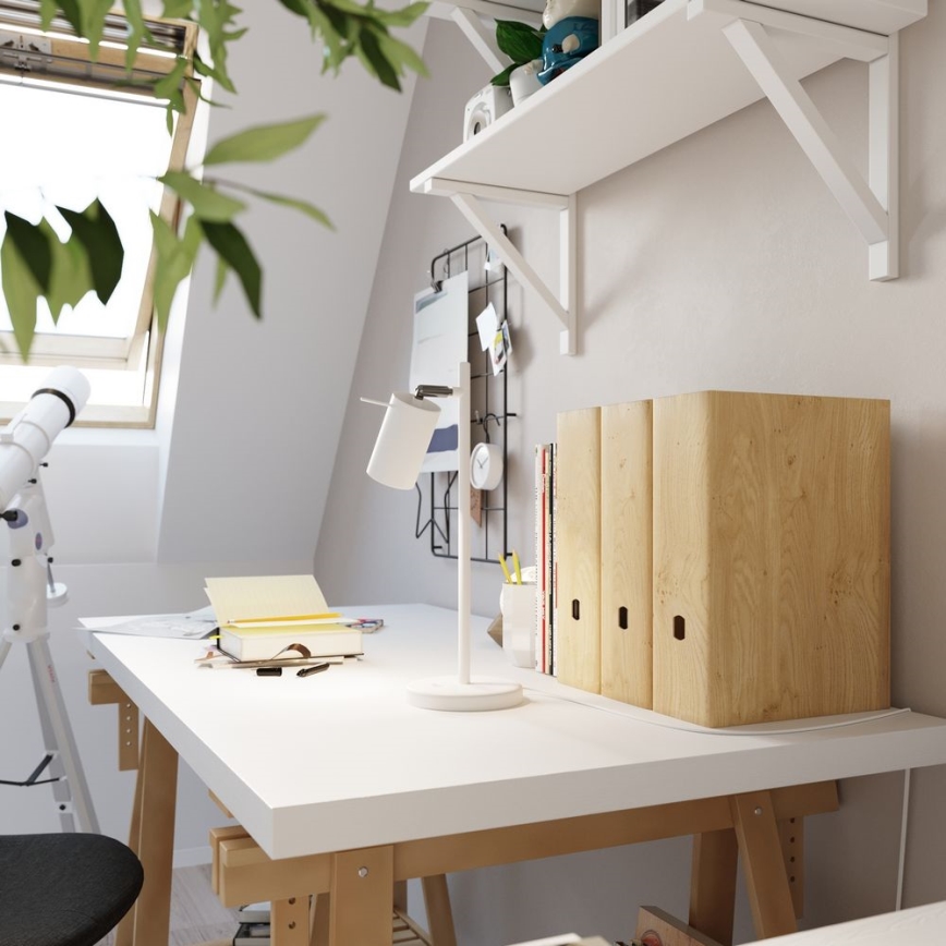 Stolna lampa RING 1xGU10/10W/230V bijela