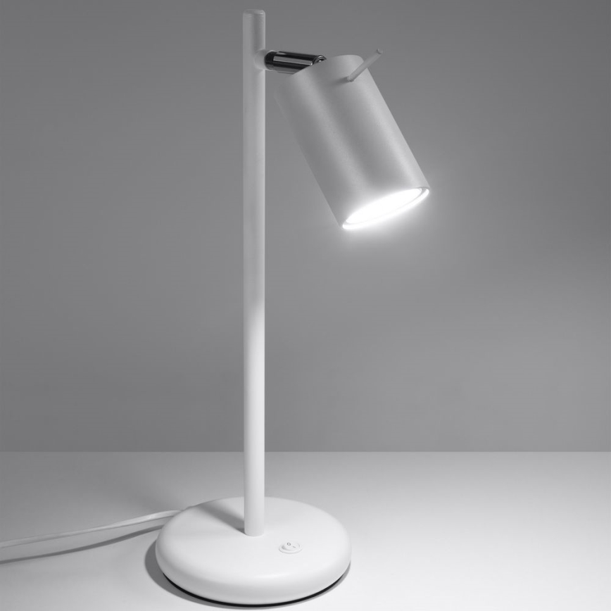 Stolna lampa RING 1xGU10/10W/230V bijela