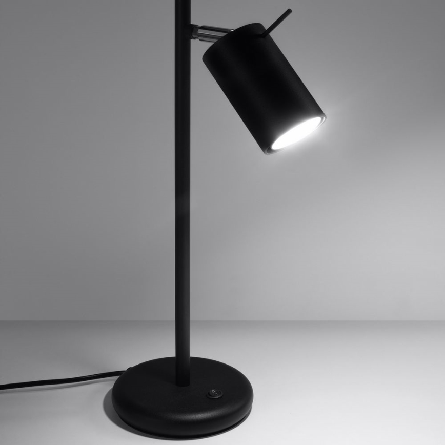 Stolna lampa RING 1xGU10/10W/230V crna