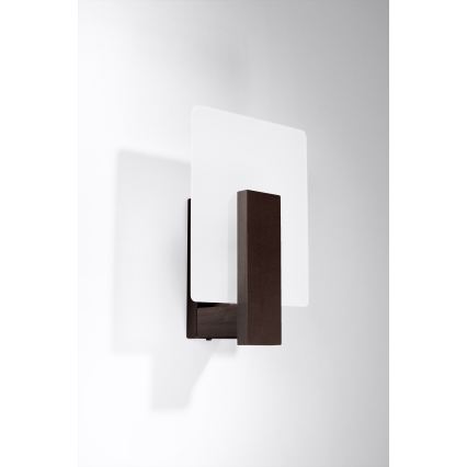 Zidna svjetiljka LAPPO 1xE14/10W/230V wenge