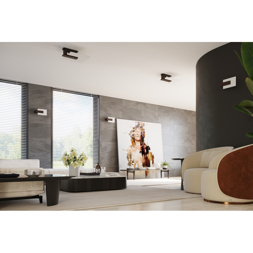 Stropna svjetiljka LAPPO 2xE27/15W/230V wenge