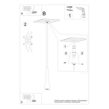 Viseća svjetiljka na lanku SULA 1xGU10/10W/230V Ø 8 cm bež
