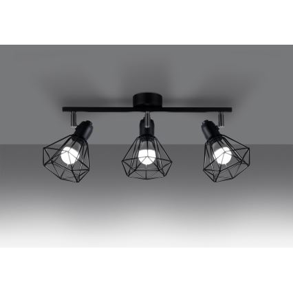 Ugradna svjetiljka ARTEMIS 3xE14/40W/230V crna