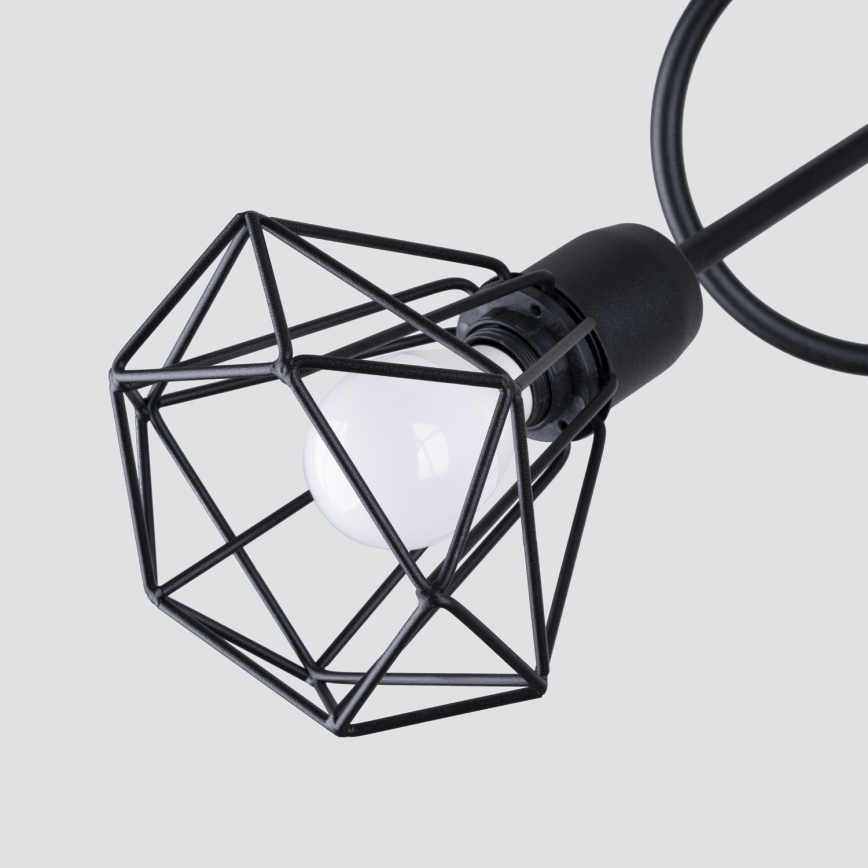 Luster na štapu ARTEMIS 3xE14/40W/230V crna