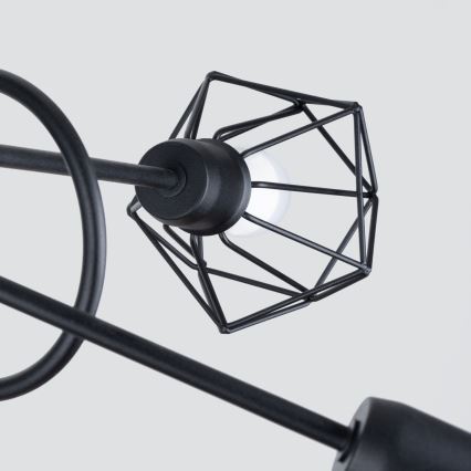 Viseći luster ARTEMIS 5xE14/40W/230V crna
