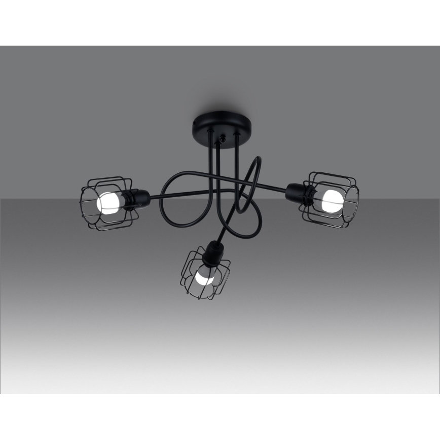 Viseći luster BELUCI 3xE14/40W/230V crna