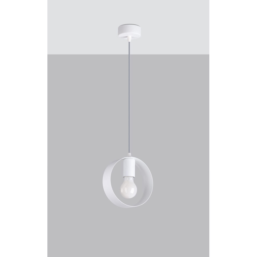 Luster na sajli TITRAN 1xE27/60W/230V bijela