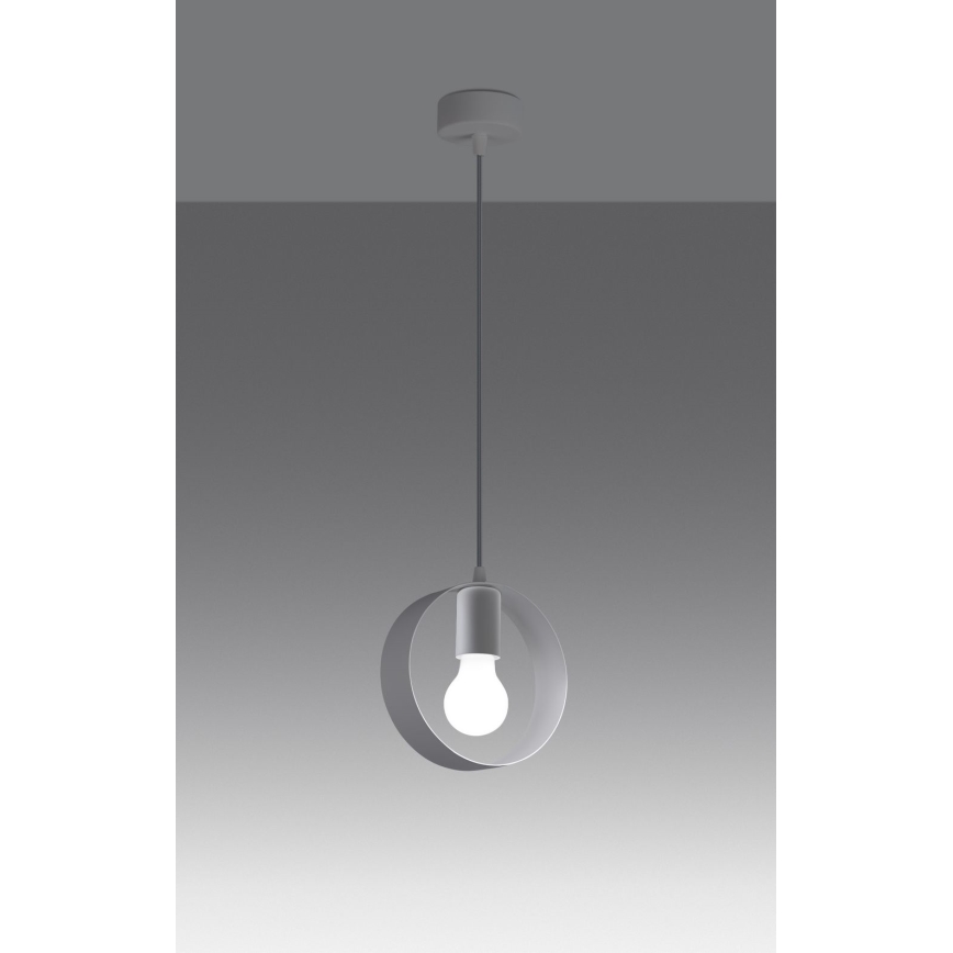 Luster na sajli TITRAN 1xE27/60W/230V bijela