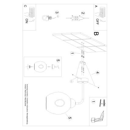 Zidna lampa FILLAN 1xE27/60W/230V crna