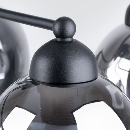 Luster na štapu FILLAN 5xE27/60W/230V crna