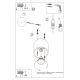 Reflektorska svjetiljka ORBIS 1xGU10/10W/230V zlatna