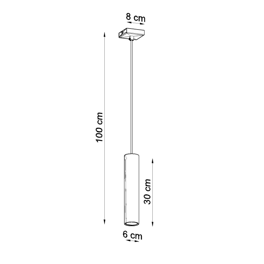 Luster na sajli LAGOS 1xGU10/10W/230V sjajni krom